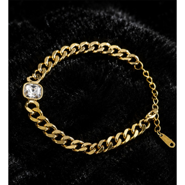 Solitaire Link Bracelet