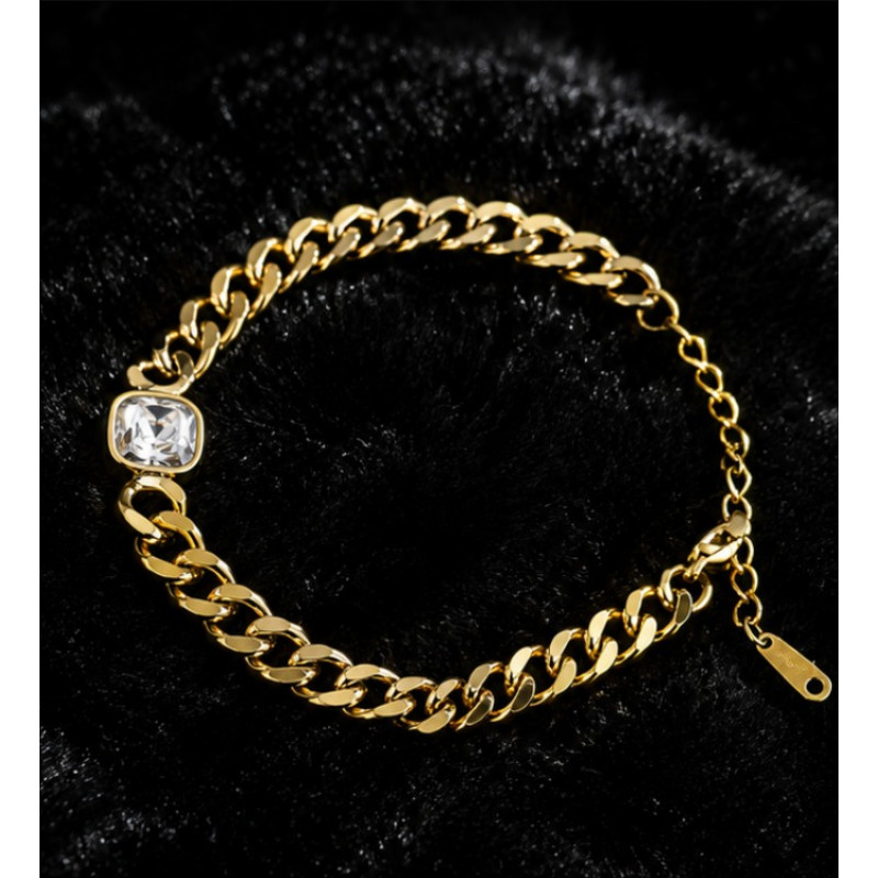 Solitaire Link Bracelet