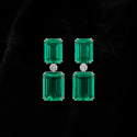Gemline Emerald Drops | 925 Silver
