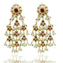 Ethena Floral Drop Earrings 