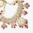 Red Imitation Bridal Necklace Set