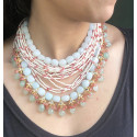 Turquoise Bohemian Multilayer  Necklace 